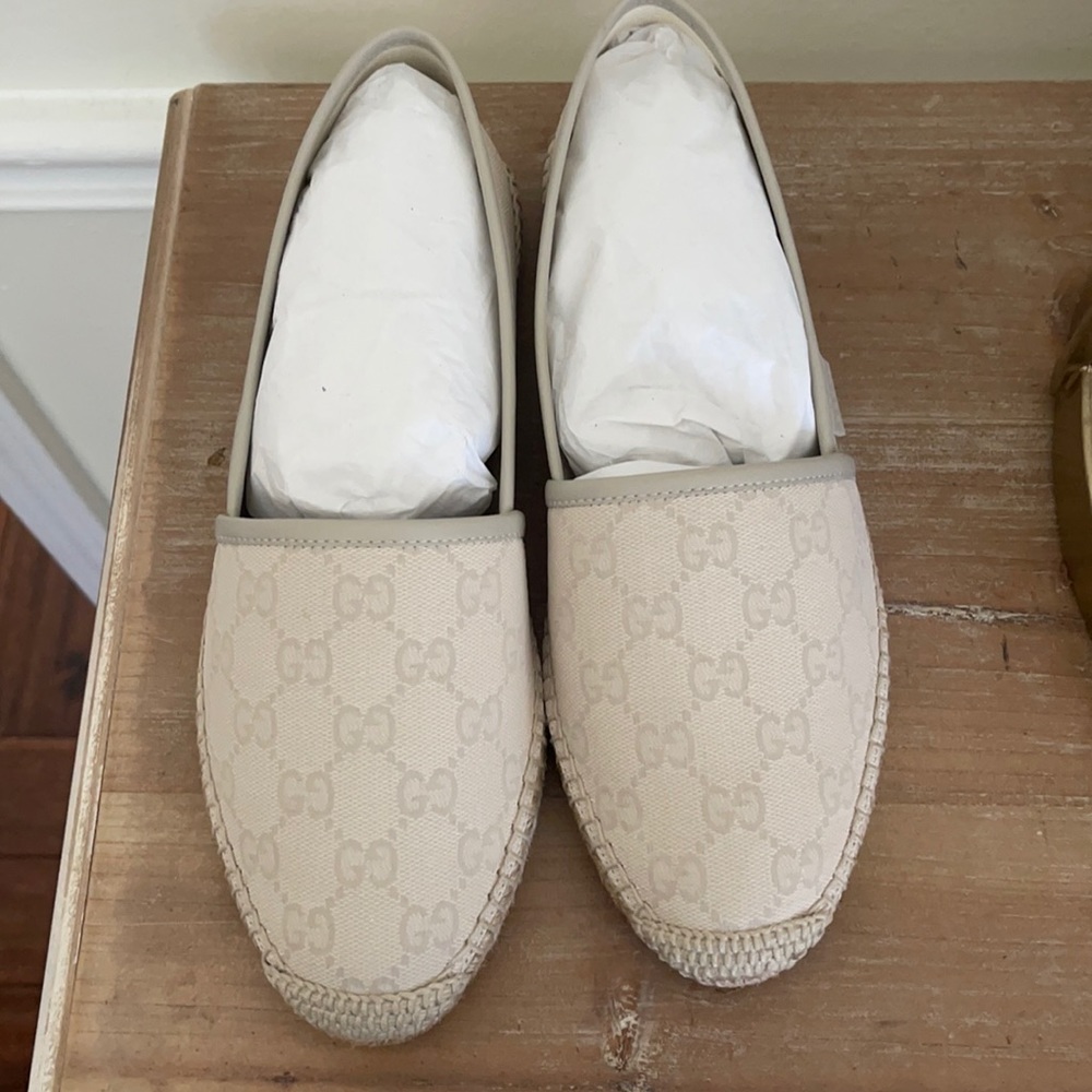 Brand New Grey Gucci Espadrilles